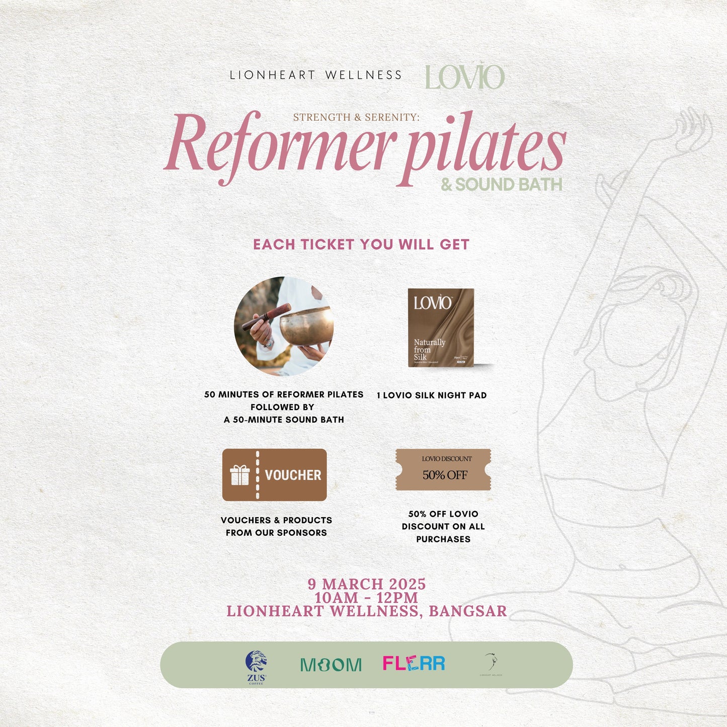 Strength & Serenity: Reformer Pilates & Sound Bath at Lionheart