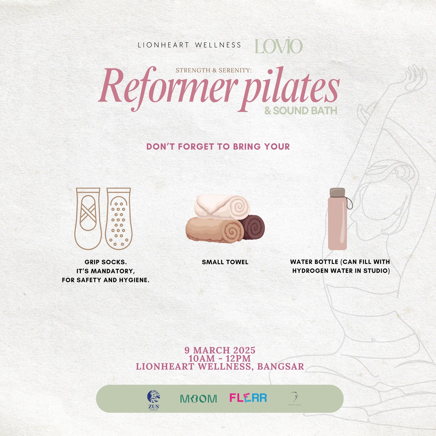 Strength & Serenity: Reformer Pilates & Sound Bath at Lionheart