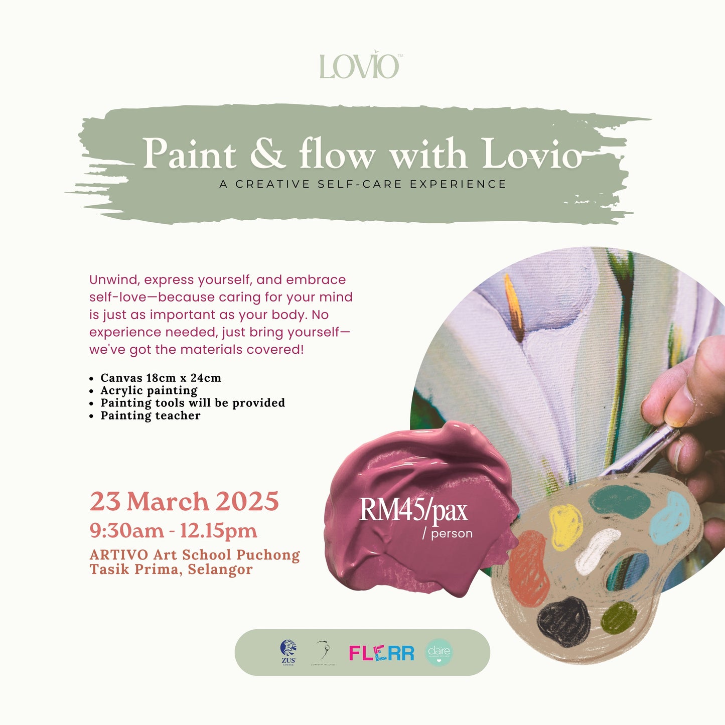Paint & Flow with Lovio: A Creative Self-Care Experience