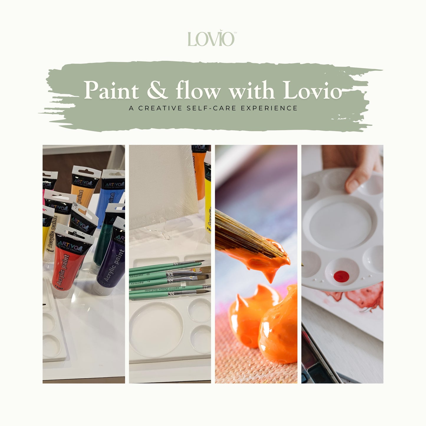 Paint & Flow with Lovio: A Creative Self-Care Experience
