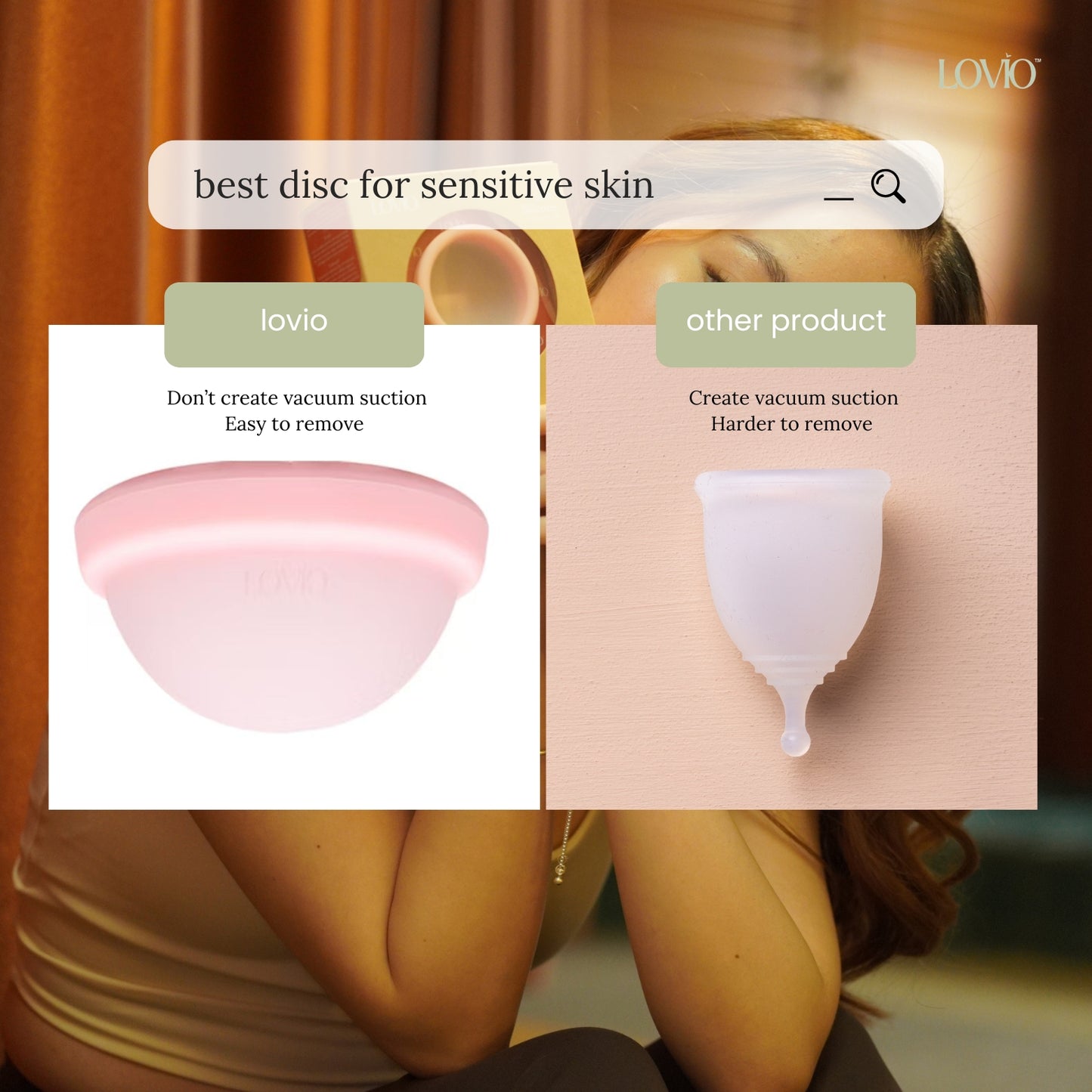 Sensitive Skin Soft Silicone Menstrual Disc & Applicator