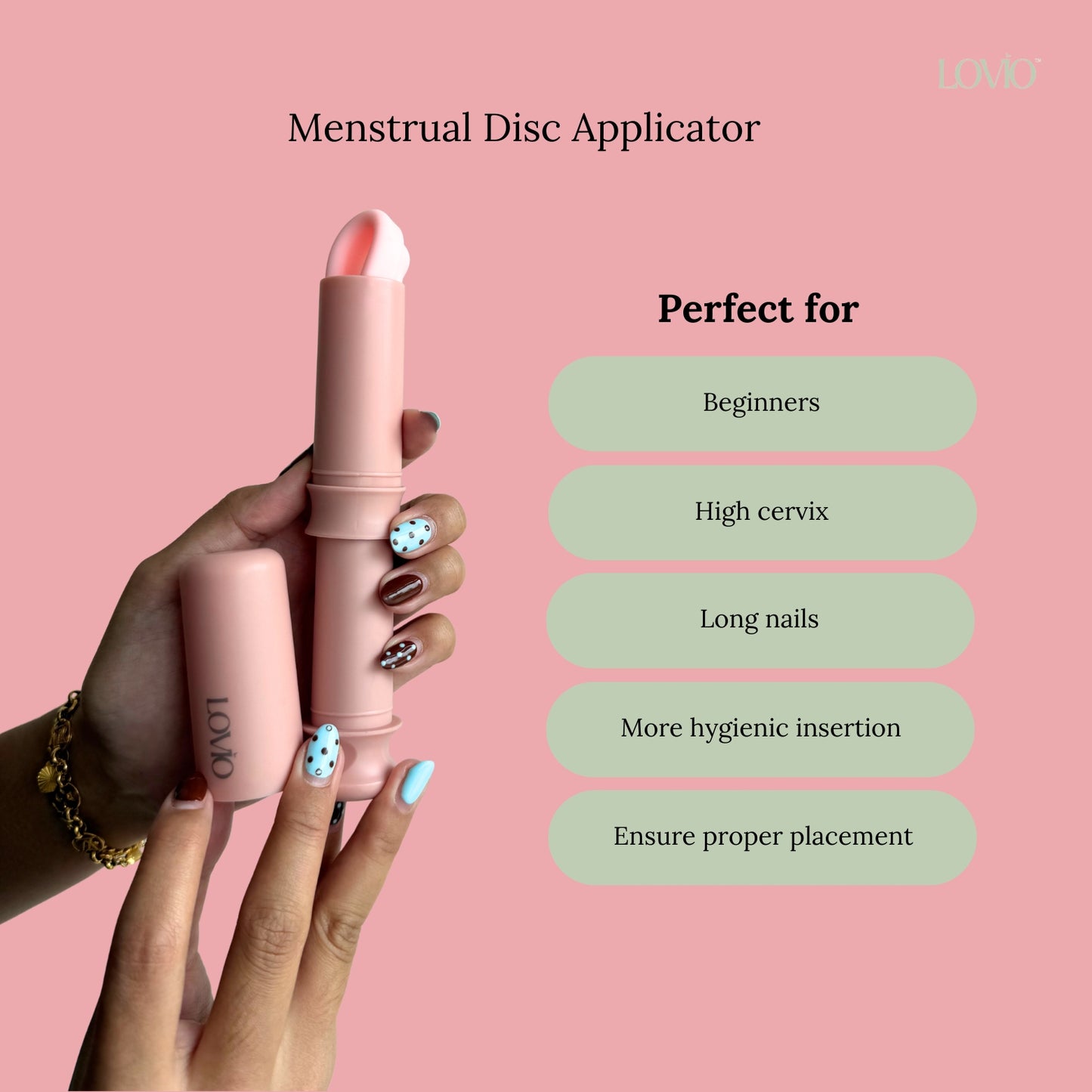 Sensitive Skin Soft Silicone Menstrual Disc & Applicator