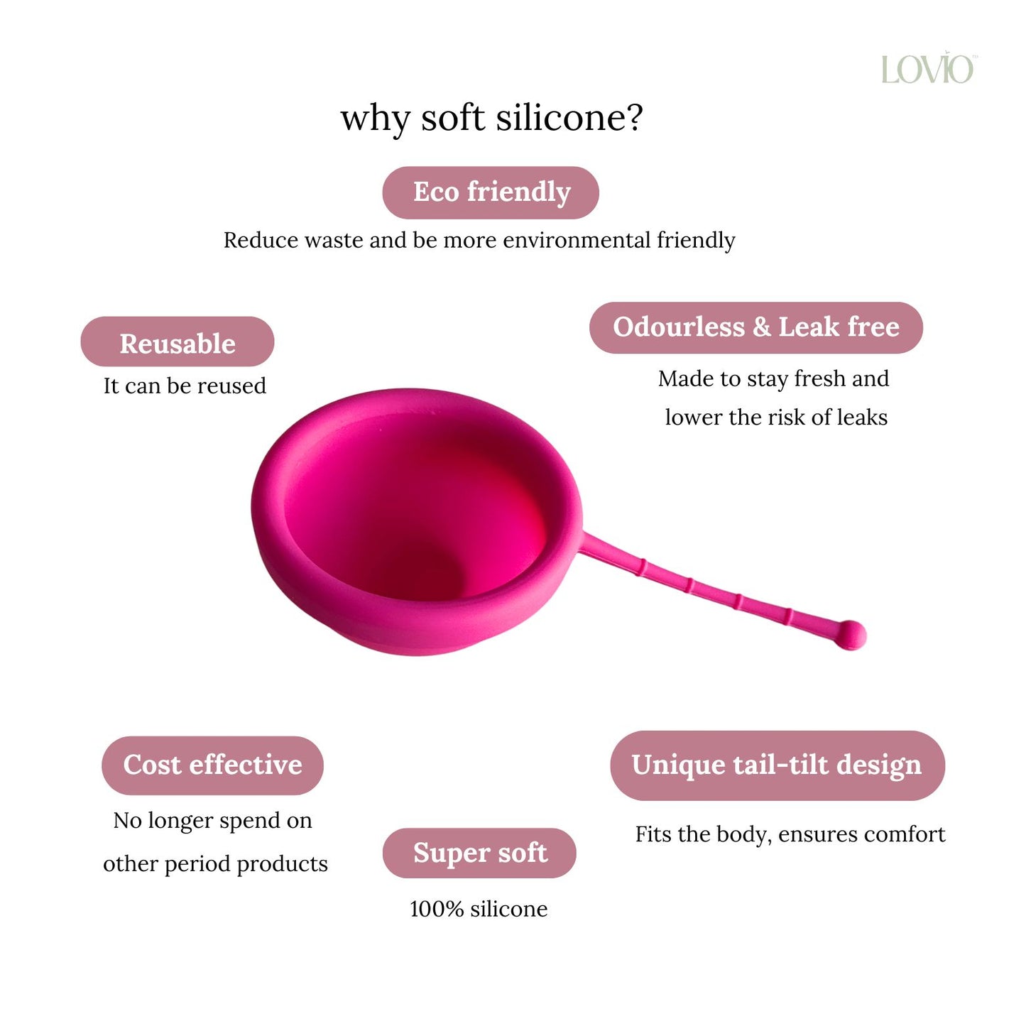 Sensitive Skin Soft Silicone Menstrual Disc & Applicator