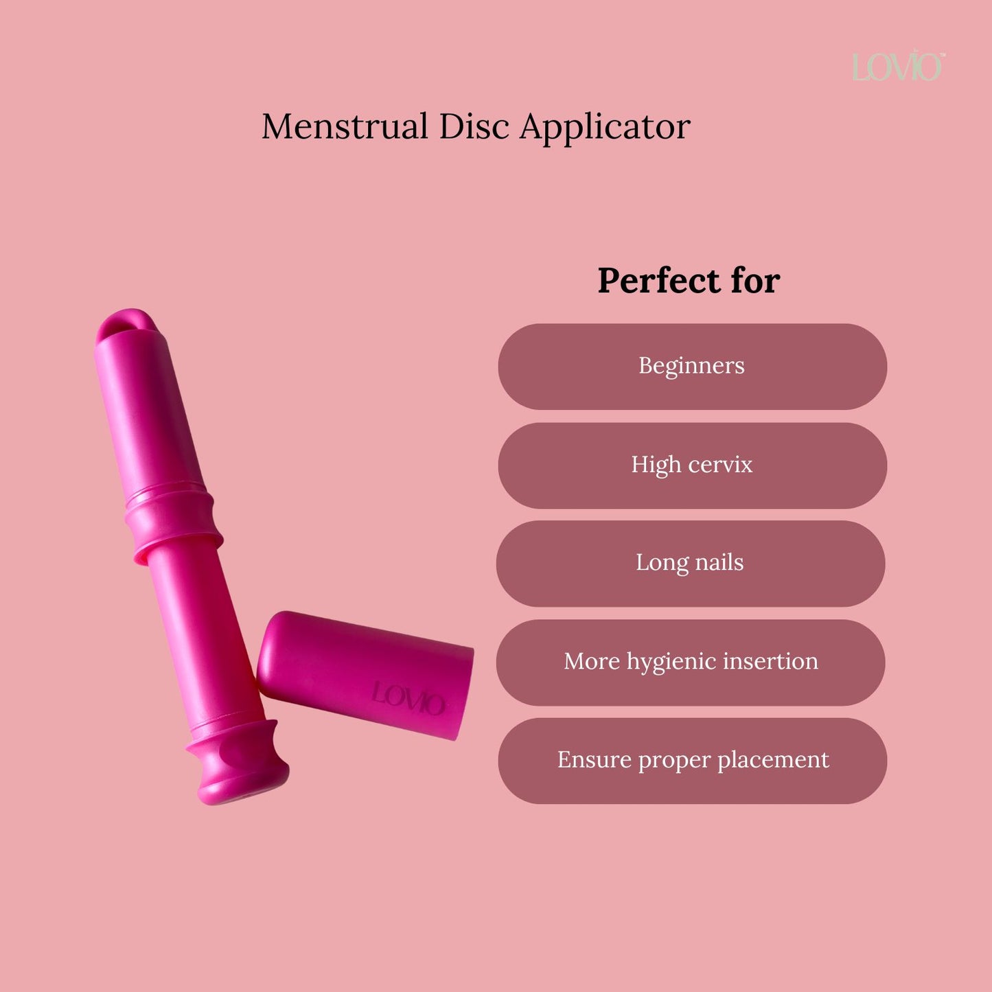 Sensitive Skin Soft Silicone Menstrual Disc & Applicator