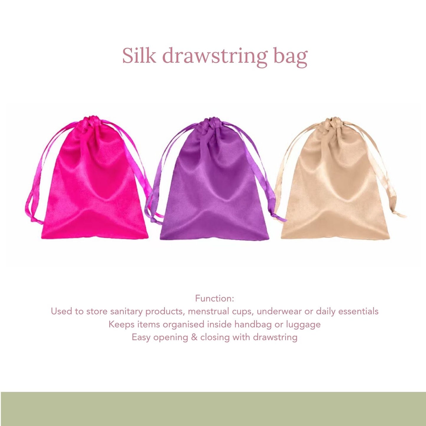 Lovio's sterilise cup and silk pouch set