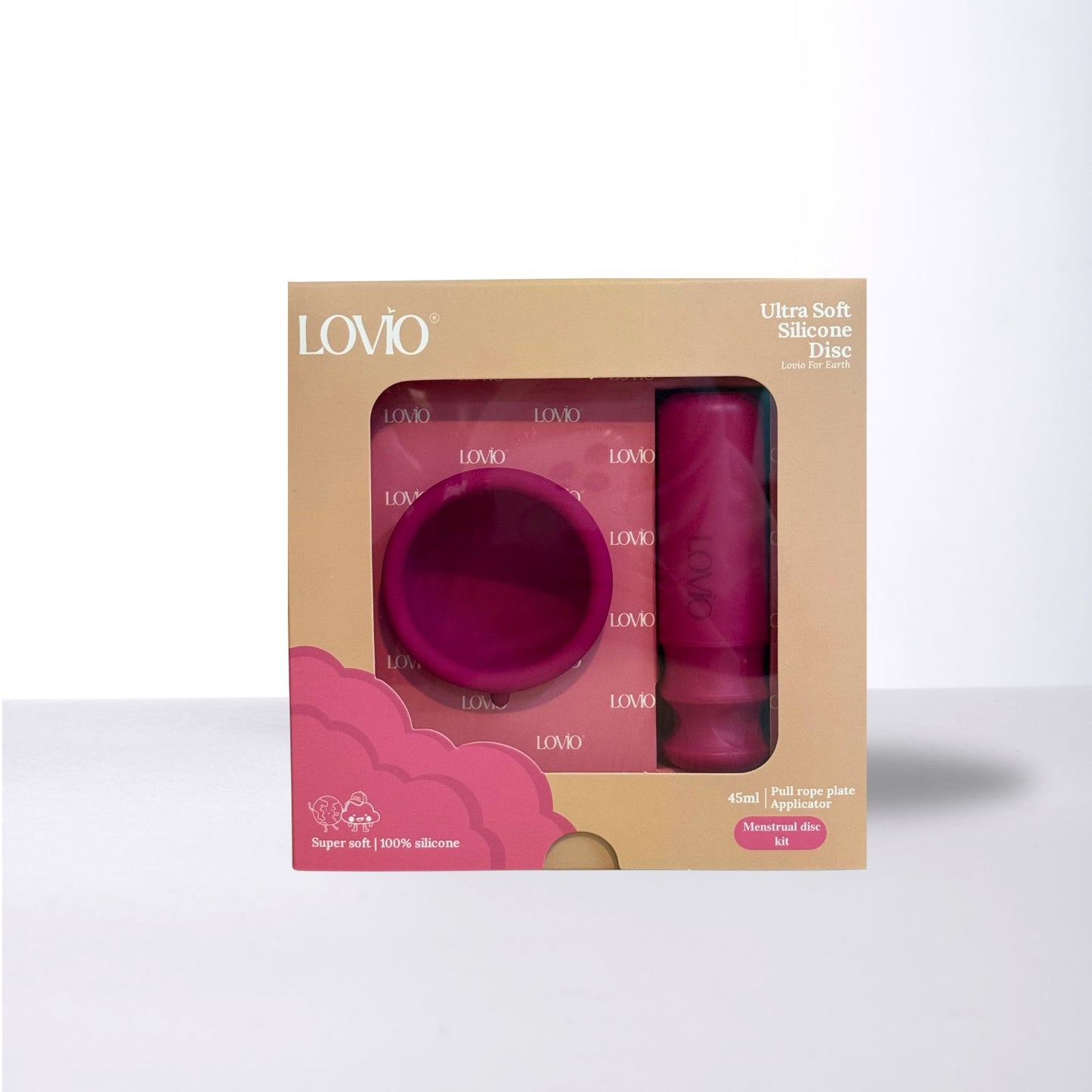 Sensitive Skin Soft Silicone Menstrual Disc & Applicator