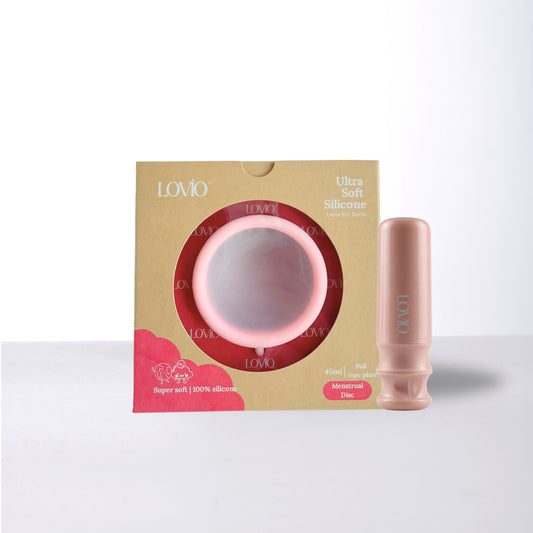 Sensitive Skin Soft Silicone Menstrual Disc & Applicator