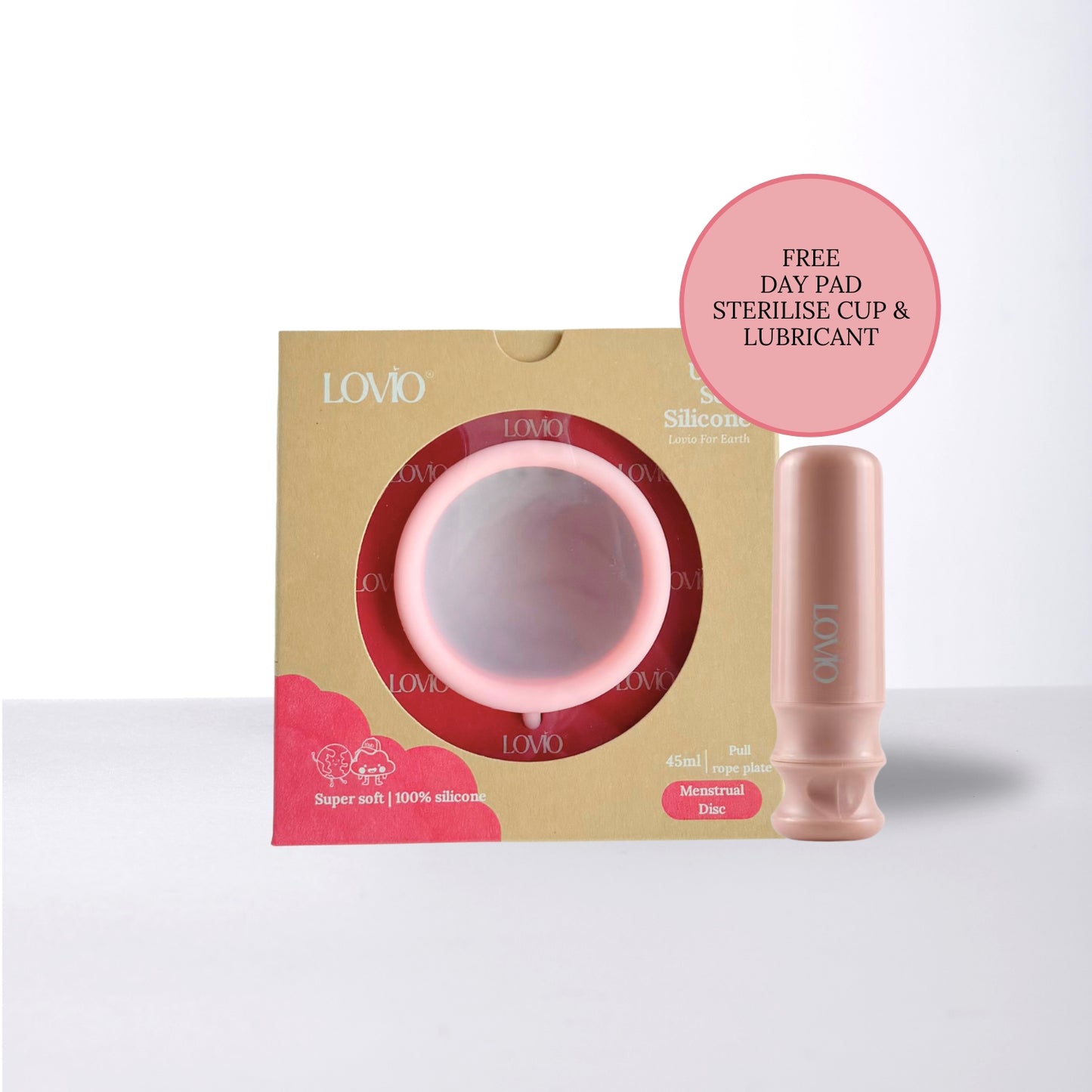 Sensitive Skin Soft Silicone Menstrual Disc & Applicator