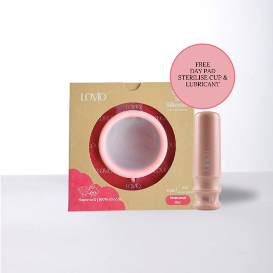Sensitive Skin Soft Silicone Menstrual Disc & Applicator